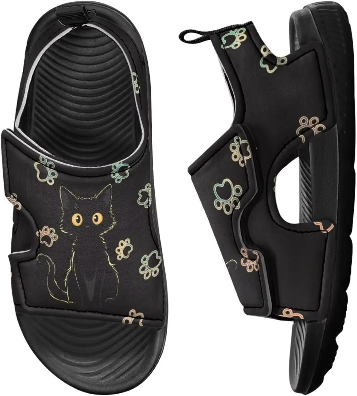 Nylon buckle Kids Cartoon Sandals for Boys Girls Suitable for Outdoor Play Walking Shoes
