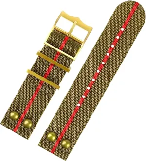 Nylon Fabric Strap For Omega Seamaster 300 Canvas WatchBand 20mm 22mm Rivet Wrist Bracelets