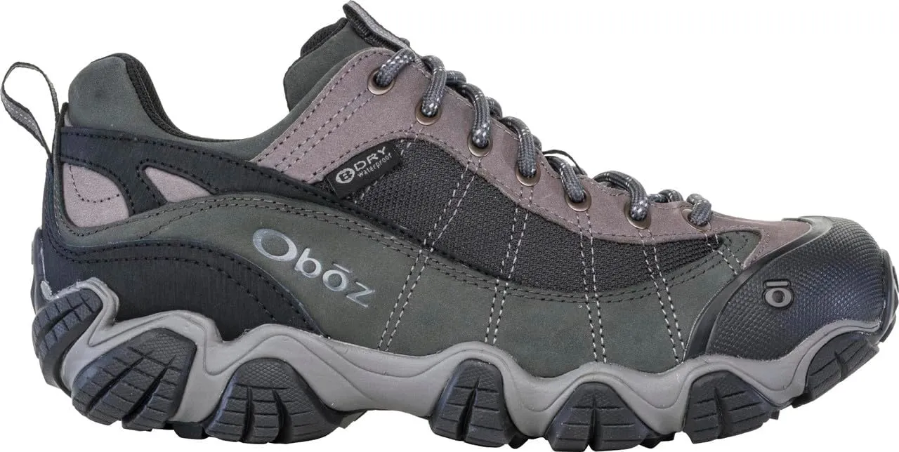 Oboz Men's Firebrand II Low B-Dry, Gray, 9.5 Wide