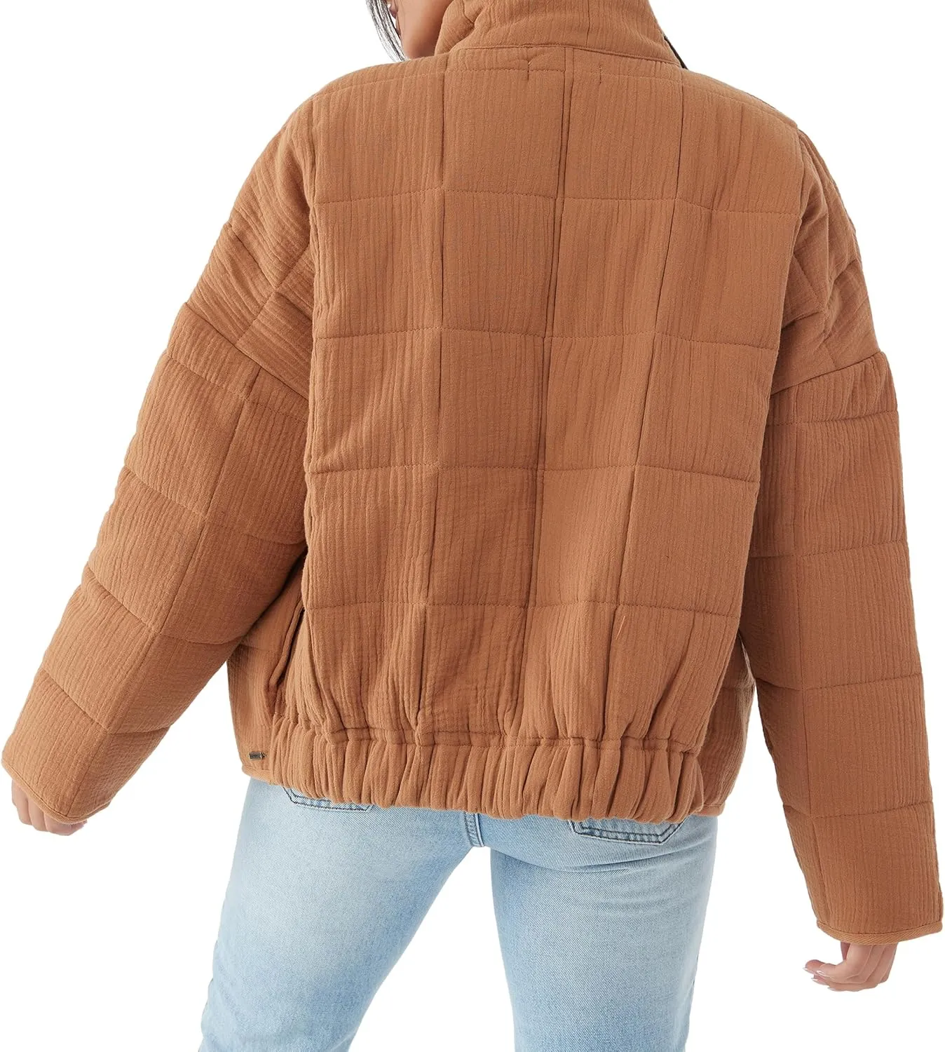 O'NEILL Women's Oversized Quilted Jacket - Lightweight Jackets for Women with Pockets - Casual and Comfortable