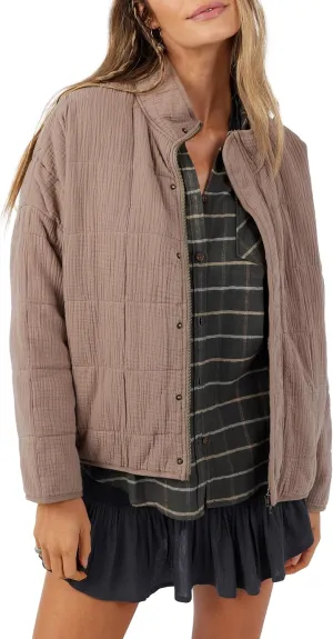 O'NEILL Women's Oversized Quilted Jacket - Lightweight Jackets for Women with Pockets - Casual and Comfortable