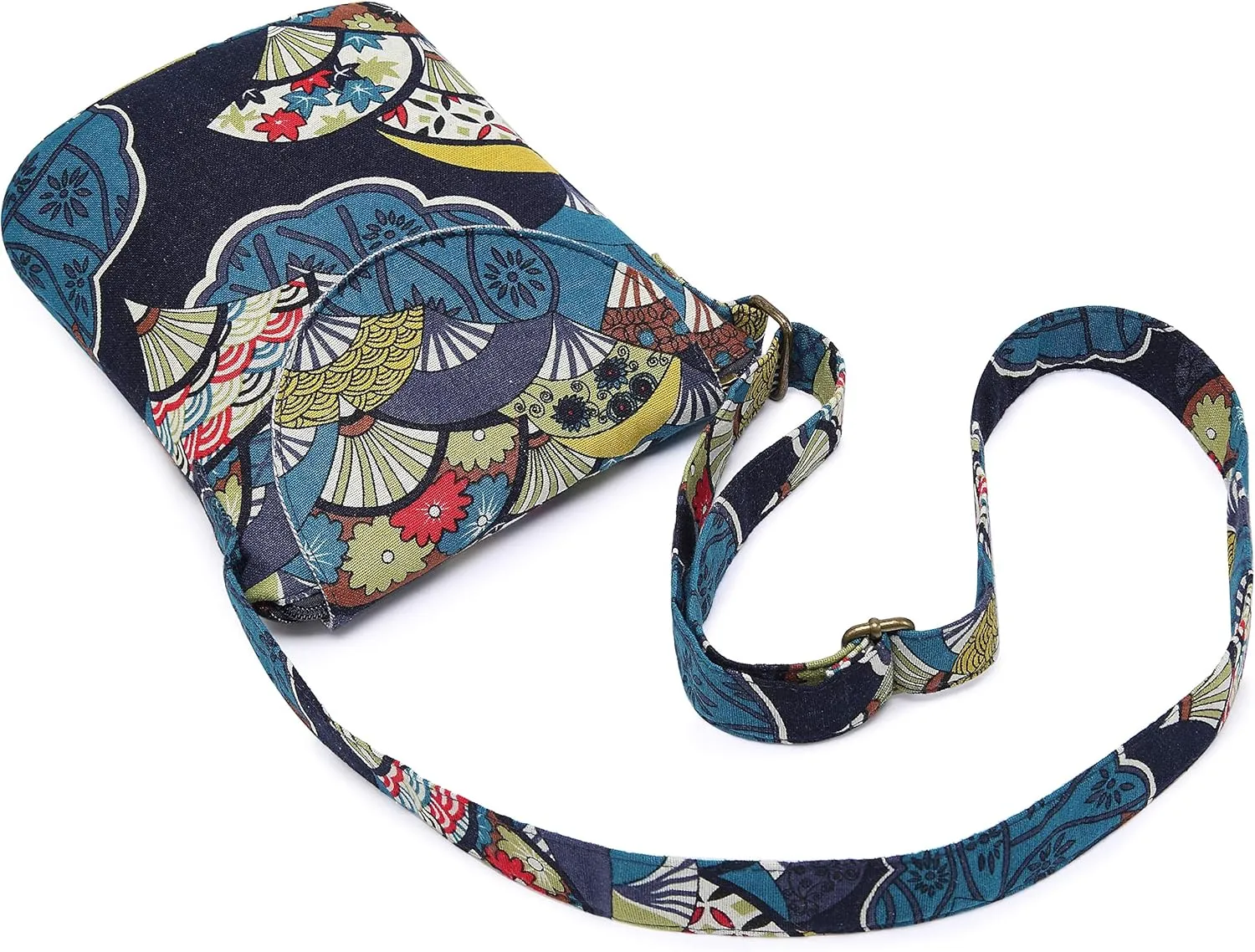 OPQRSTU Women's Retro Small Size Canvas Shoulder Bag Hippie Boho Crossbody Handbag