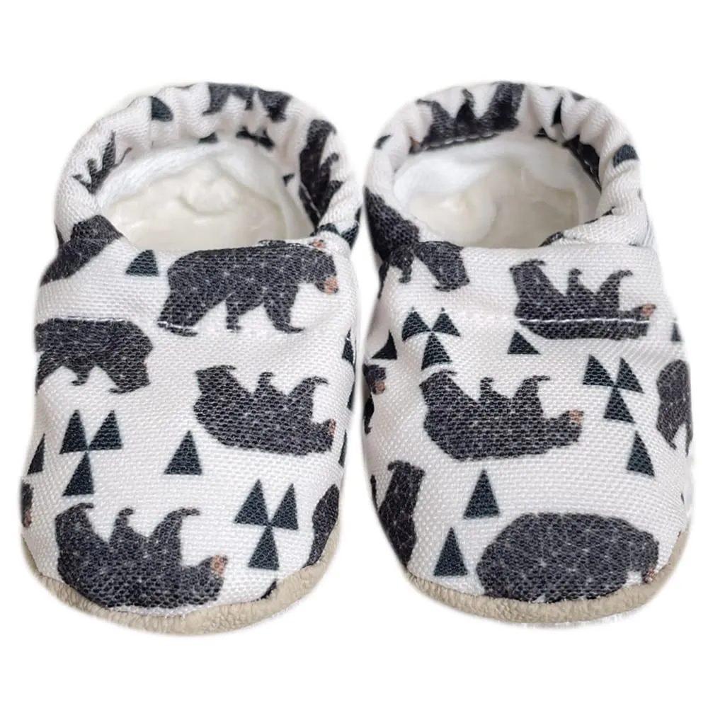 Organic Soft Sole baby shoes | First Walkers Crib Shoes | Pull on soft sole Infant Shoes | Lightweight Soft Sole Crib Shoes Toddler Shoes (Hunter) (2 (6-12 months))