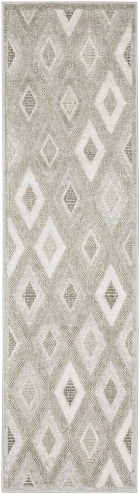 Oriental Weavers Tangier Area Rug - TAN02-3'3" x 5' - in Beige/Grey - Eclectic Global Style, Stain Resistant, Family and Pet Friendly, Entrway, Bedroom Rug