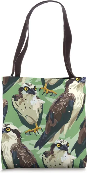 Osprey Cartoon Animal Wildlife Pattern Tote Bag