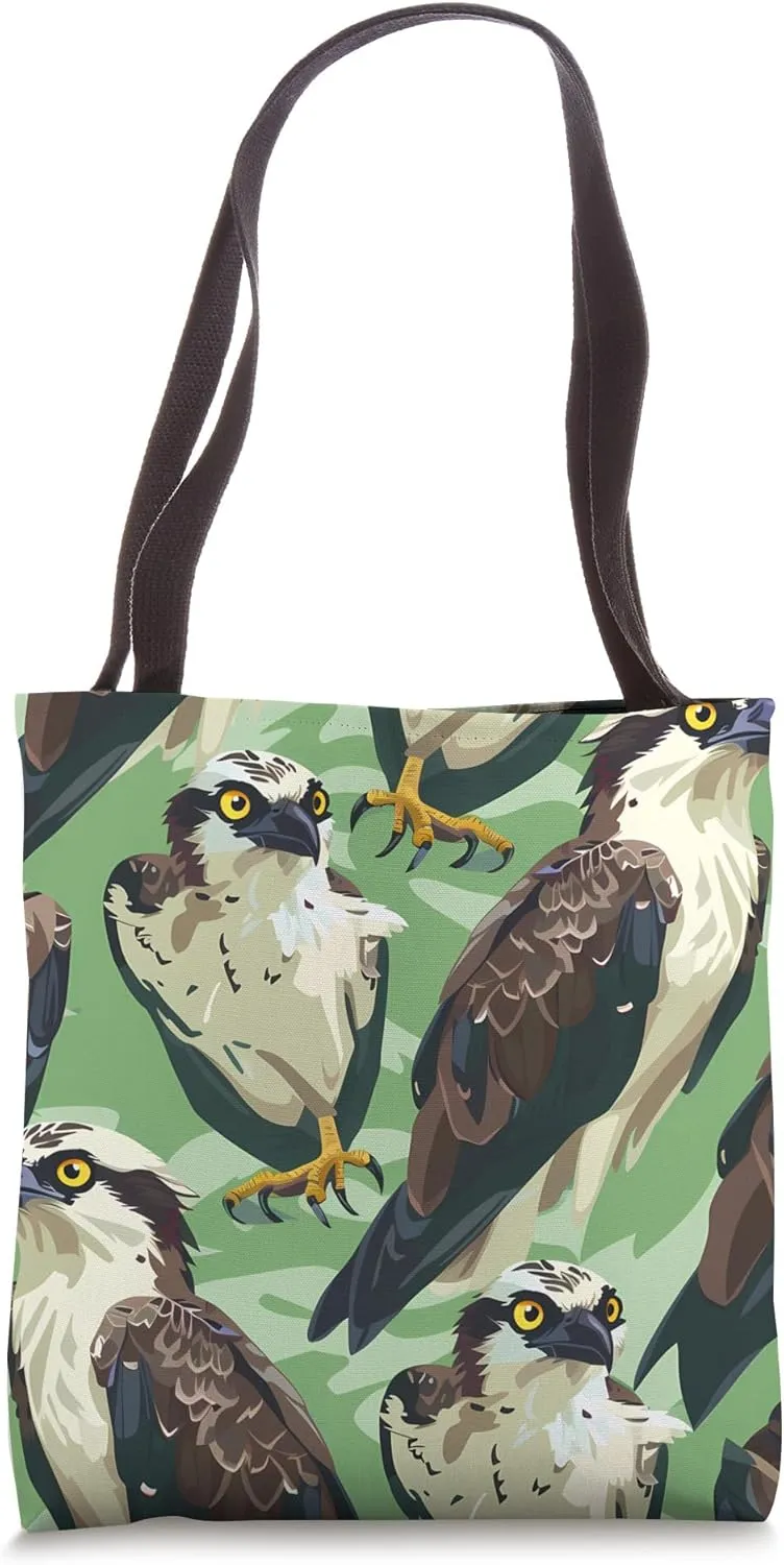 Osprey Cartoon Animal Wildlife Pattern Tote Bag