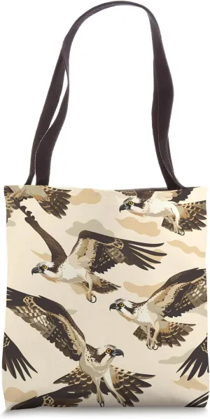 Osprey Cartoon Animal Wildlife Pattern Tote Bag