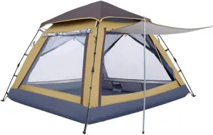 Outdoor Camping Tent Full Automatic Double Layer Anti Uv Rain-Proof for Beach Camping Fishing,2To 3 Person