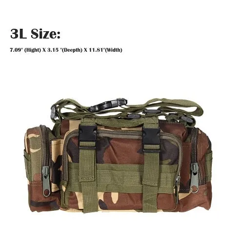 Oxford Bag Hiking Military Waterproof Tactical Bags Waist Molle Pack Waist 3L/6L/30L Unbeatable Climbing Outdoor Positive testimonials Bags Camping