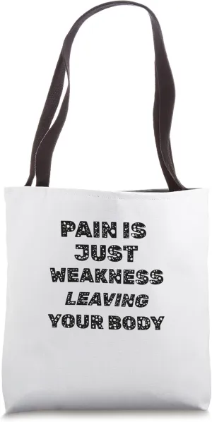 Pain is Just Weakness Rubik Tote Bag