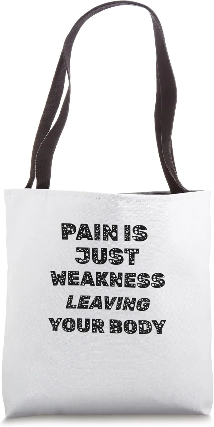 Pain is Just Weakness Rubik Tote Bag