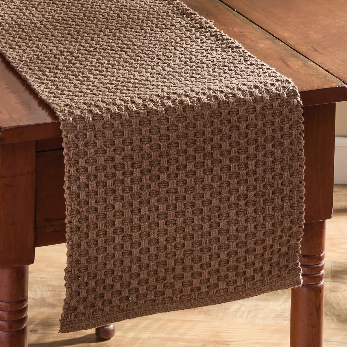 Park Designs Brown Chadwick Braided Farmhouse Table Runner 36 Inch | 13x36 Rustic Dining Table Accessory | Hand Loomed & Rugged Texture | Modern Farmhouse Table Runners 36 Inches