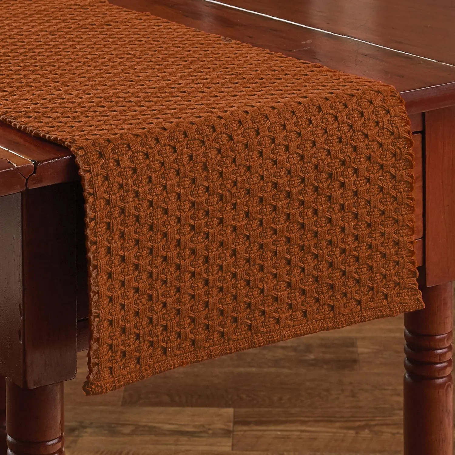 Park Designs Terracotta Chadwick Braided Farmhouse Table Runner 36 Inch | 13x36 Rustic Dining Table Accessory | Hand Loomed & Rugged Texture | Modern Farmhouse Table Runners 36 Inches
