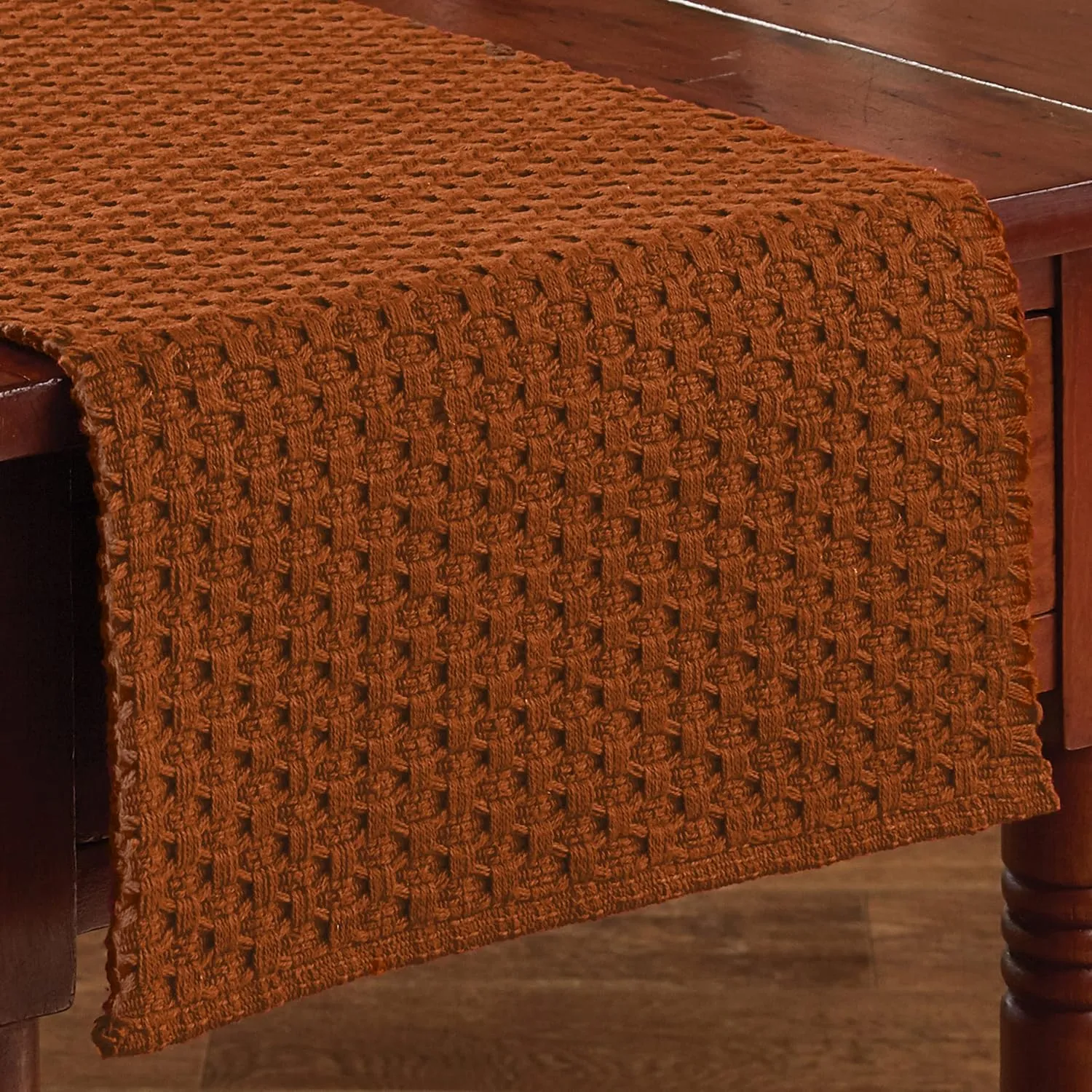 Park Designs Terracotta Chadwick Braided Farmhouse Table Runner 36 Inch | 13x36 Rustic Dining Table Accessory | Hand Loomed & Rugged Texture | Modern Farmhouse Table Runners 36 Inches