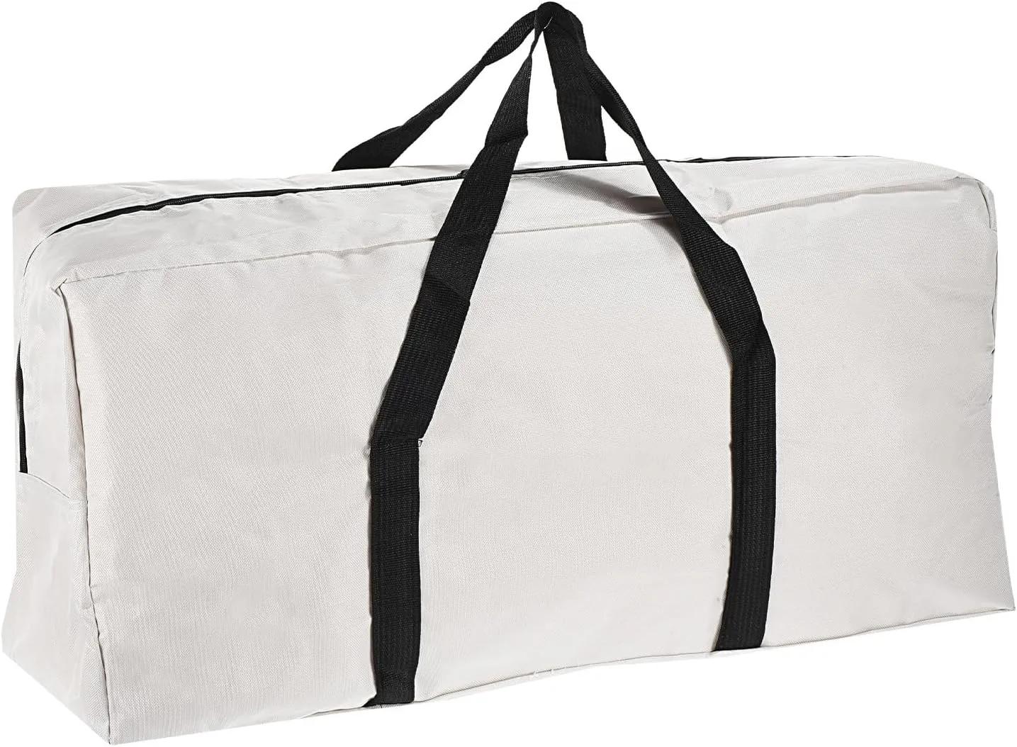 PATIKIL 26" Camp Chair Replacement Bag, Large Storage Duffle Bag Waterproof Moving Bag with Zipper Foldable Canvas Tote Bag for Travel Camping, Beige (26"x13.7"x7.8")