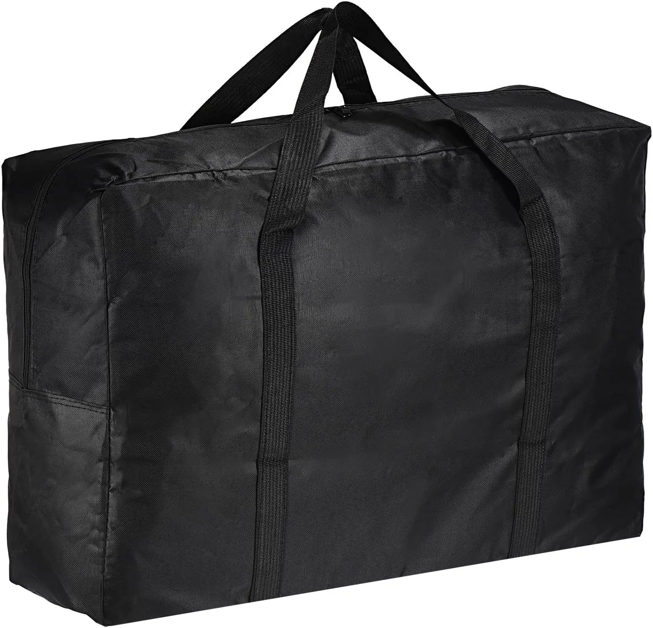PATIKIL 26" Camp Chair Replacement Bag, Oversize Storage Duffle Bag Waterproof Moving Bag with Zipper Foldable Canvas Tote Bag for Travel Camping, Black (26"x18.5"x7.8")