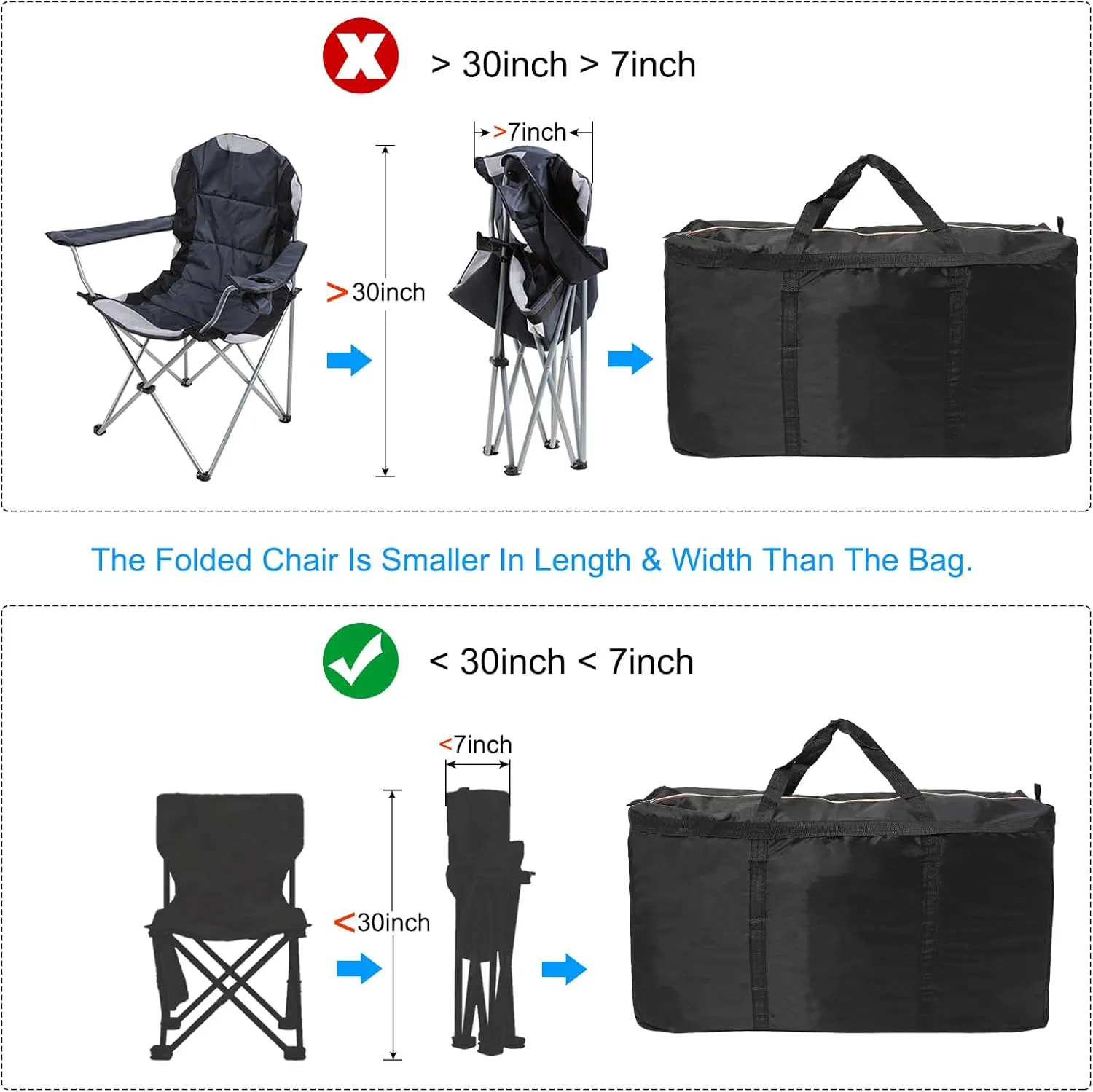 PATIKIL 29" Large Moving Bag for Travel, 2 Pack 210D Oxford Waterproof Storage Bag with Double Zippers Duffle Bag for Storage Packing Home Traveling Camping, Black (29"x9.8"x19")