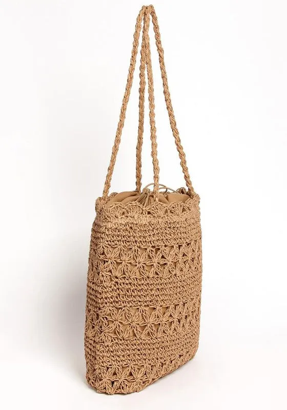 PATTEREND STRAW TOTE BAG