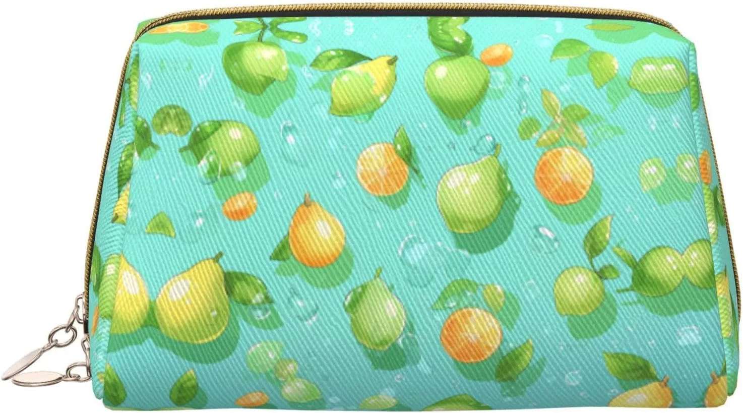 Pear Cartoon Picturemakeup Bag Organizer,Toiletry Cosmetic Bag,Zipper Pouch Brushes Storage Case(Large), CMC-11878
