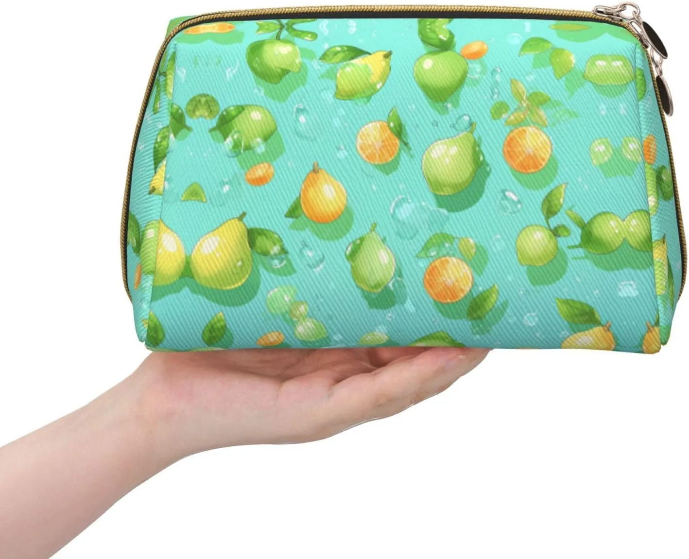 Pear Cartoon Picturemakeup Bag Organizer,Toiletry Cosmetic Bag,Zipper Pouch Brushes Storage Case(Large), CMC-11878