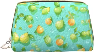 Pear Cartoon Picturemakeup Bag Organizer,Toiletry Cosmetic Bag,Zipper Pouch Brushes Storage Case(Large), CMC-11878