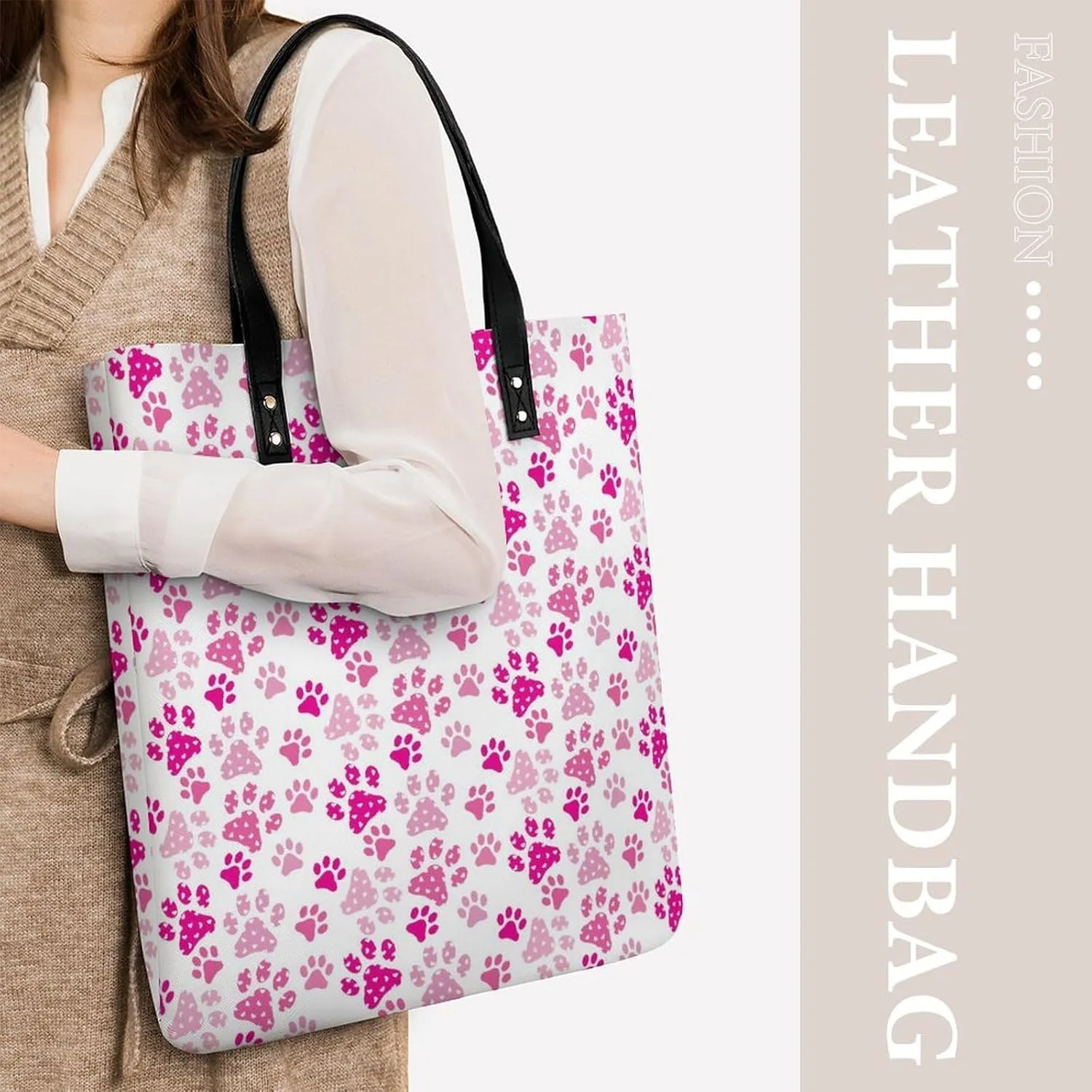 Penguin Bird Fashionable All Printed Leather Handbag Unisex