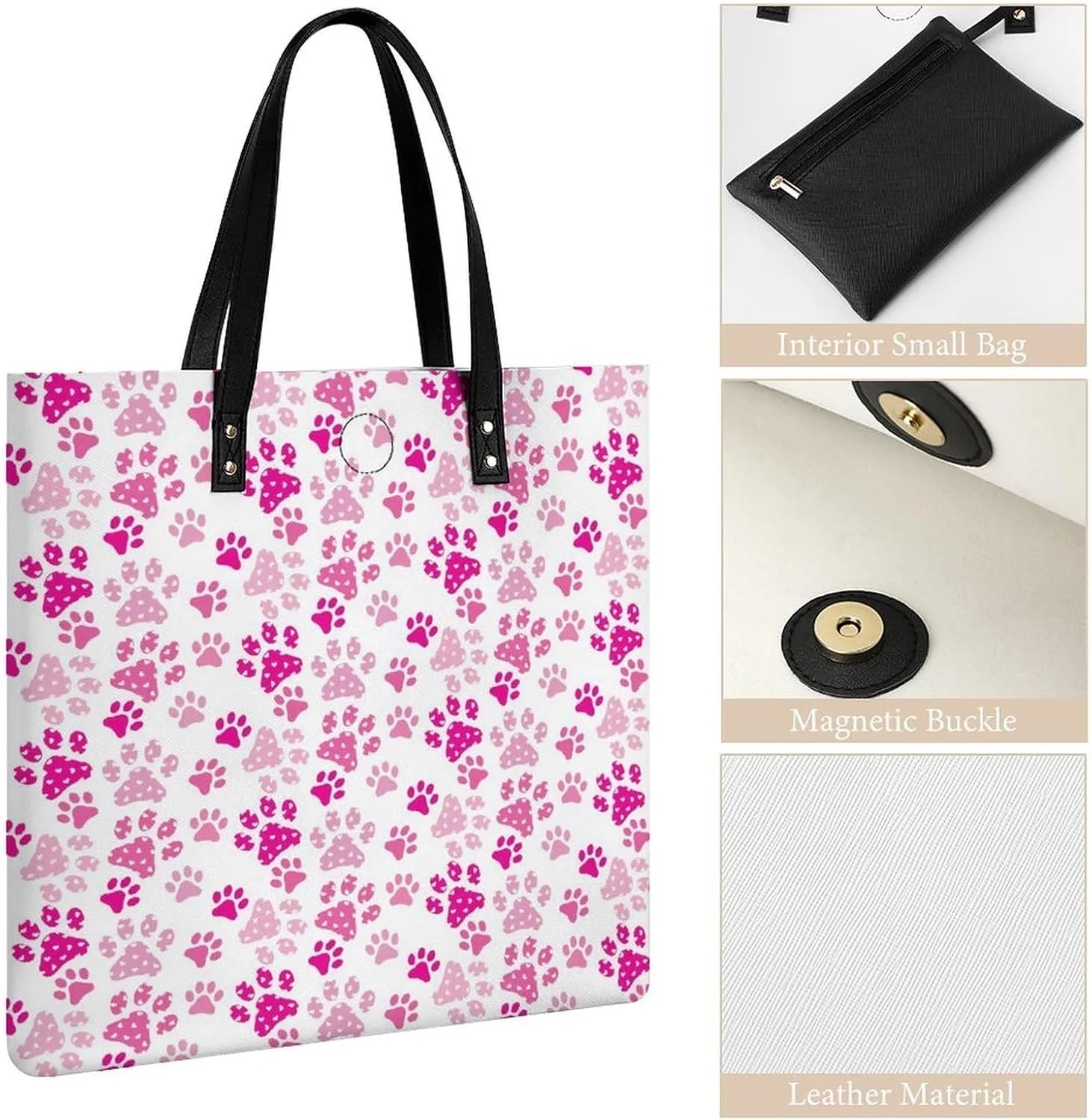 Penguin Bird Fashionable All Printed Leather Handbag Unisex