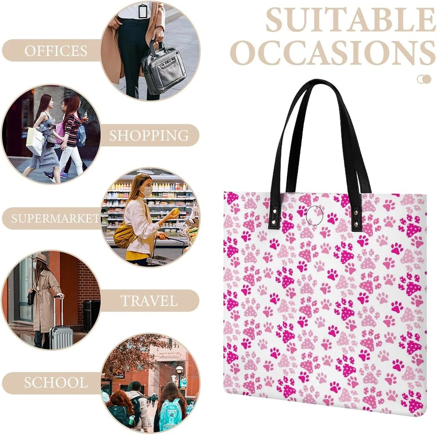 Penguin Bird Fashionable All Printed Leather Handbag Unisex