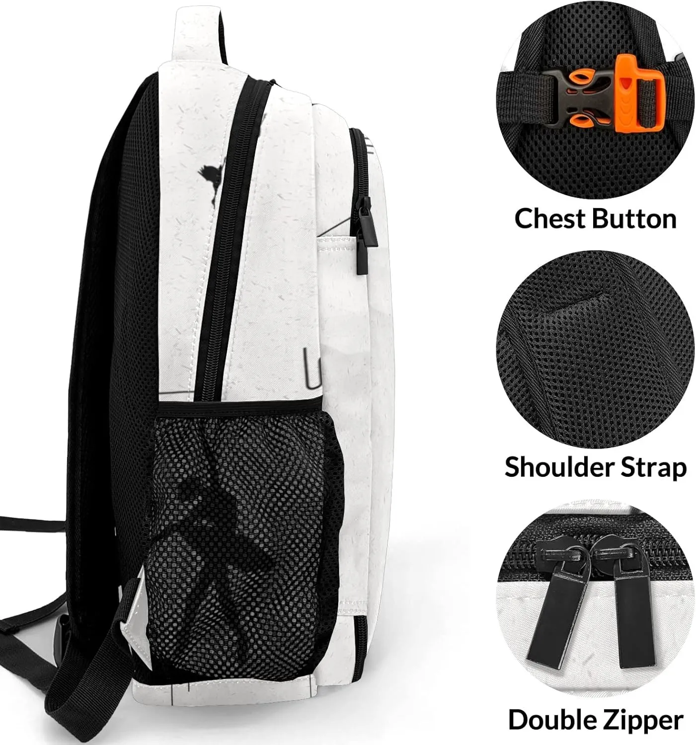 Personalized Ballet Art Backpack Casual Bag Daypack for Women Men Camping Hiking