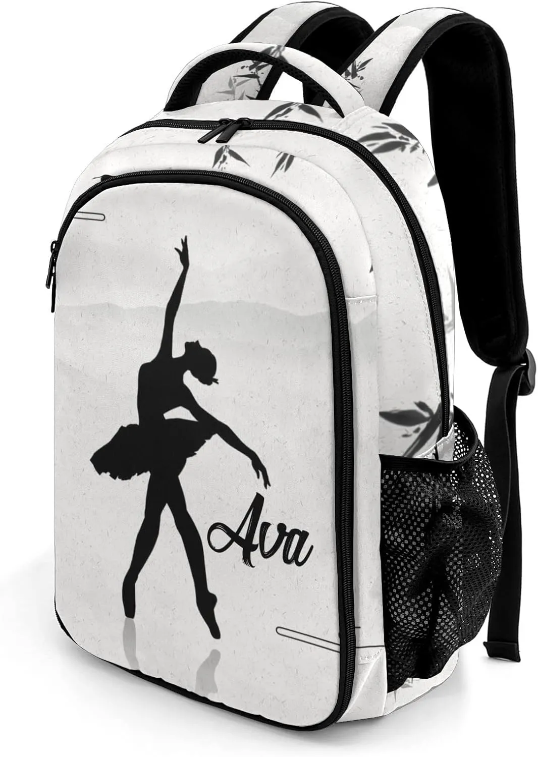 Personalized Ballet Art Backpack Casual Bag Daypack for Women Men Camping Hiking