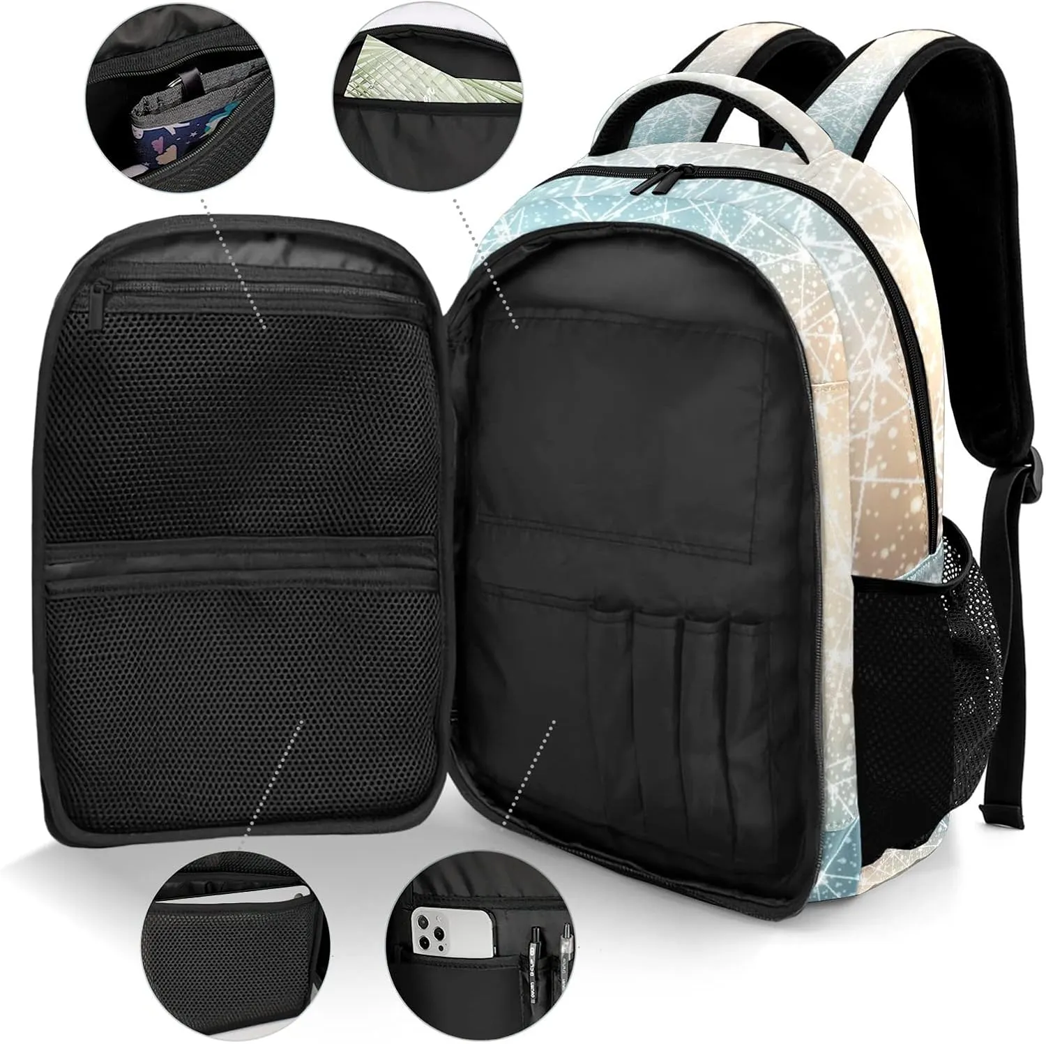 Personalized Bling Star Backpack Casual Bag Daypack Laptop Bag for Family Party Gift