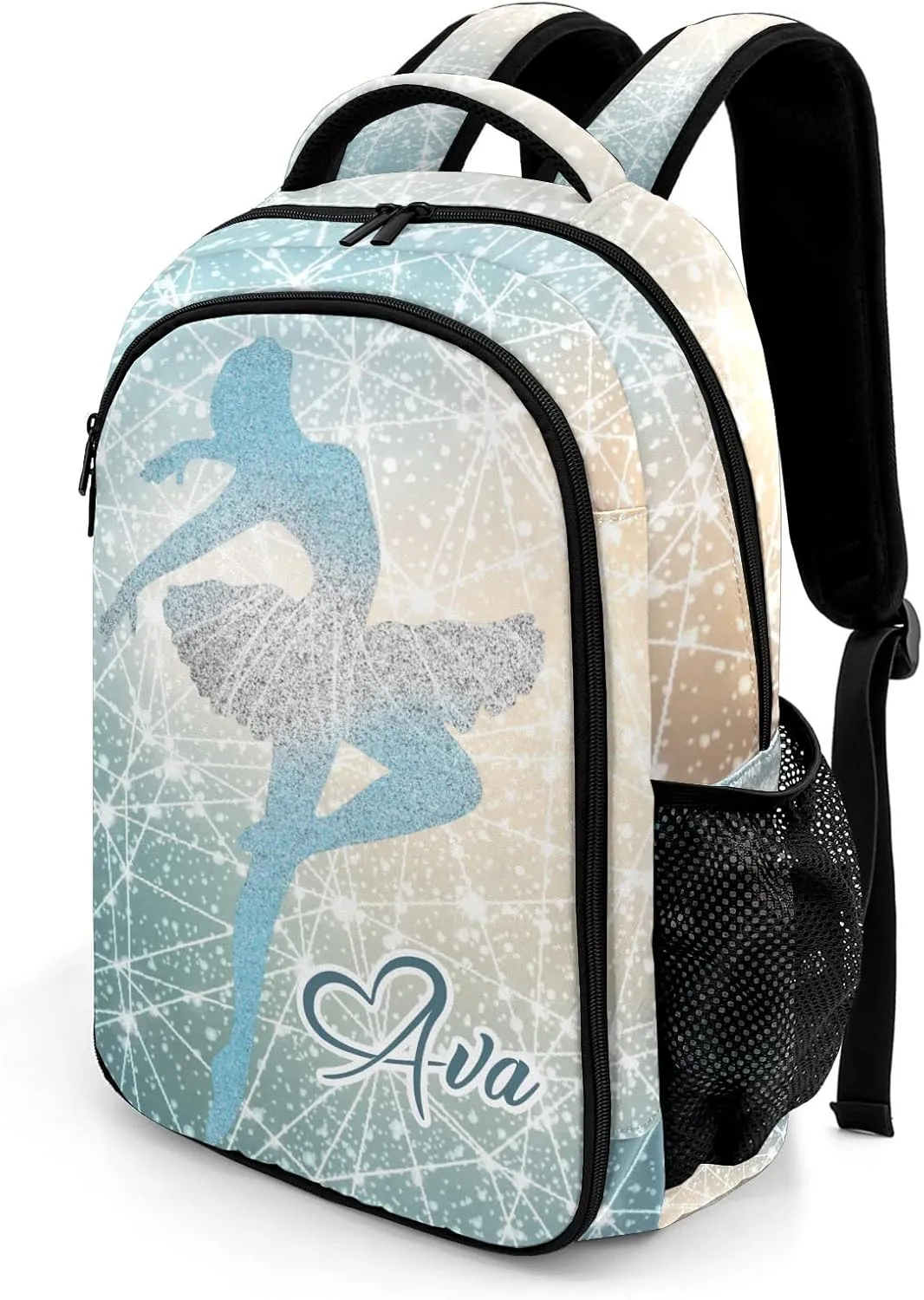 Personalized Bling Star Backpack Casual Bag Daypack Laptop Bag for Family Party Gift