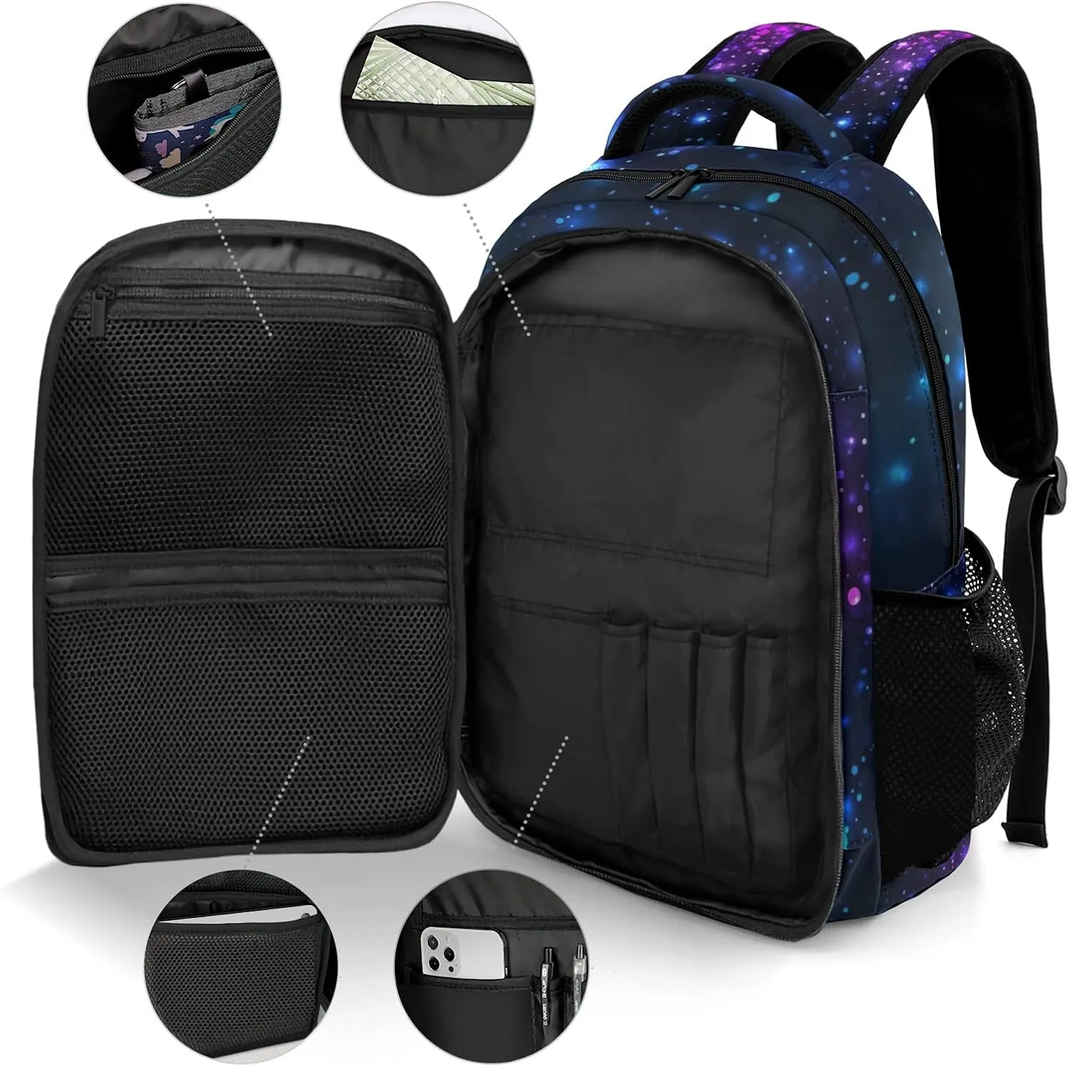 Personalized Cheerleader Backpack Multifunctional Waterproof Laptop Bag for Travel Gift Starly Universy Simple Cheer