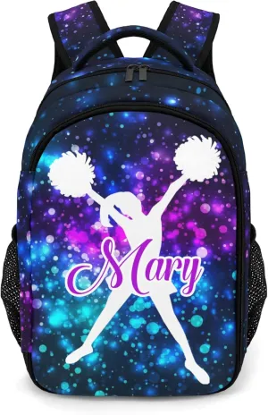 Personalized Cheerleader Backpack Multifunctional Waterproof Laptop Bag for Travel Gift Starly Universy Simple Cheer