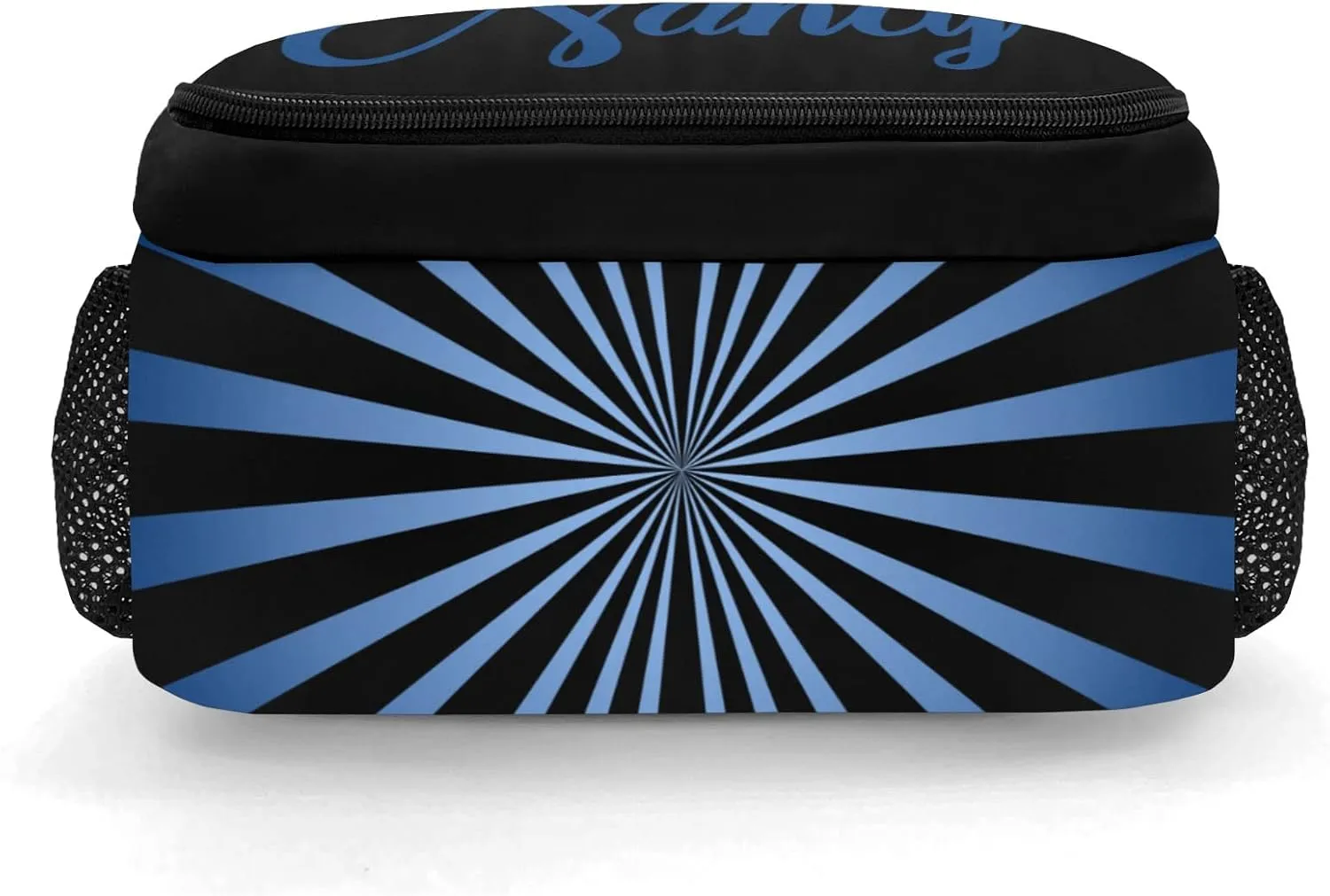 Personalized Cheerleaders Backpack Multifunctional Waterproof Laptop Bag for Travel Gift Shine Stripes Navy Cheer