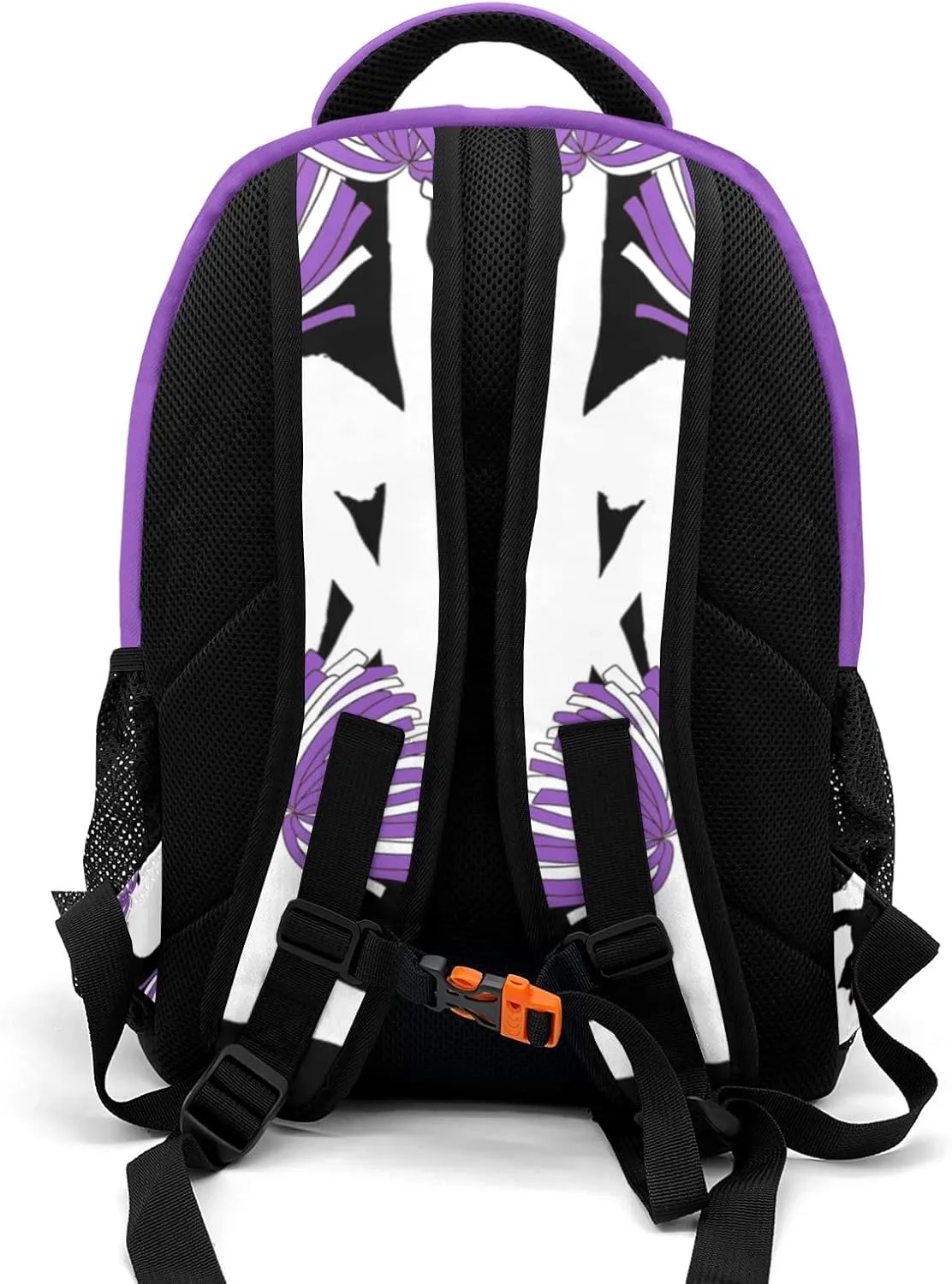 personalized Cheerleaders Cheer Pom Purple Backpack Custom Name Large Capacity Shoulder Bags for Sports Party