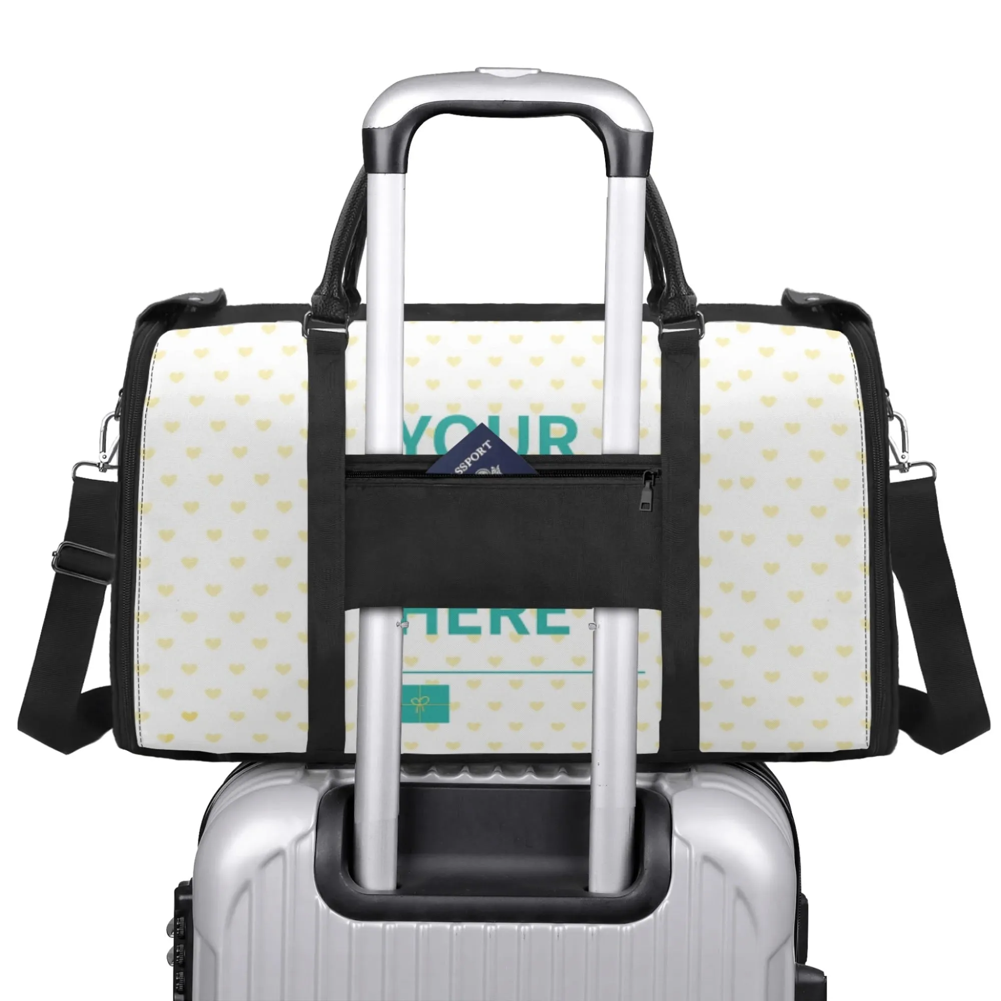 Personalized Foldable Travel Duffel Bag for Women & Men Portable Travel Luggage Bag