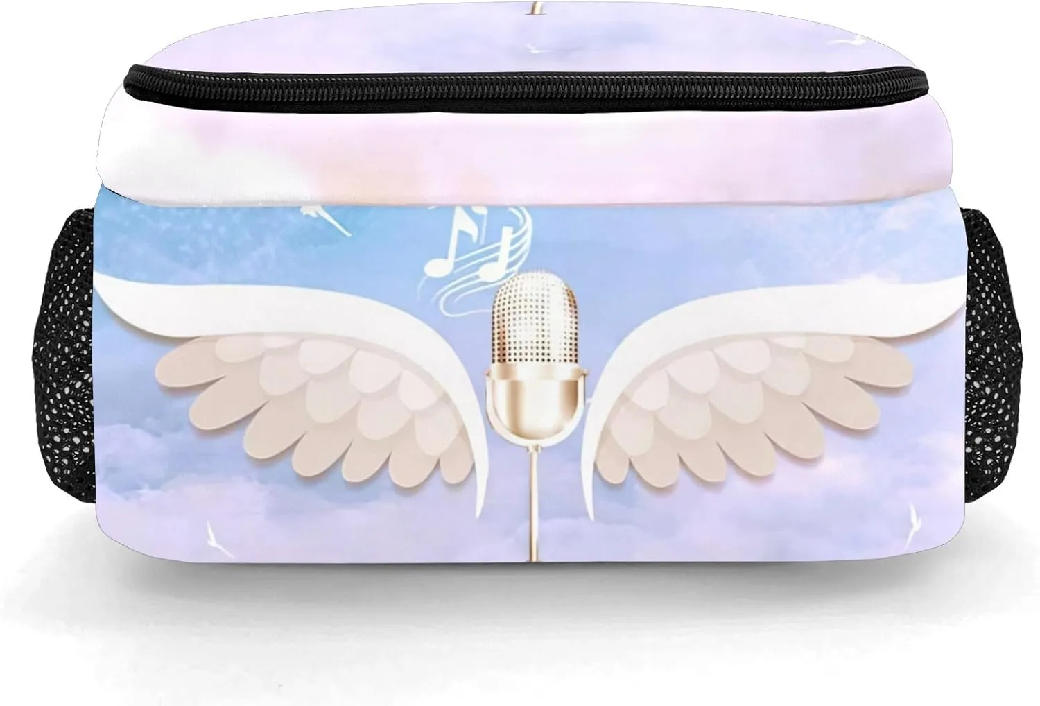 Personalized Music Hall Wings Backpack Multifunctional Waterproof Laptop Bag for Travel Gift
