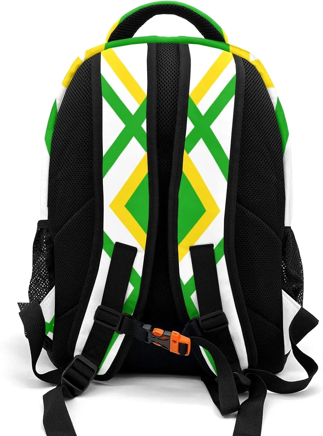 Personalized Name Cheerleaders Backpack Multifunctional Waterproof Laptop Bag for Travel Gift Cheer Green Gold Pom