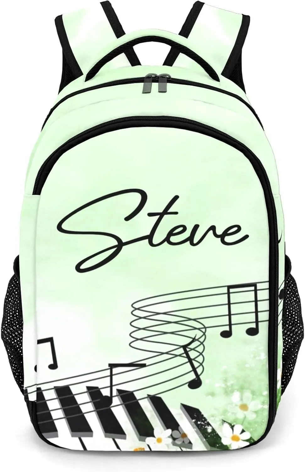 Personalized Piano Spring Music Backpack Casual Bag Daypack Laptop Bag for Family Party Gift