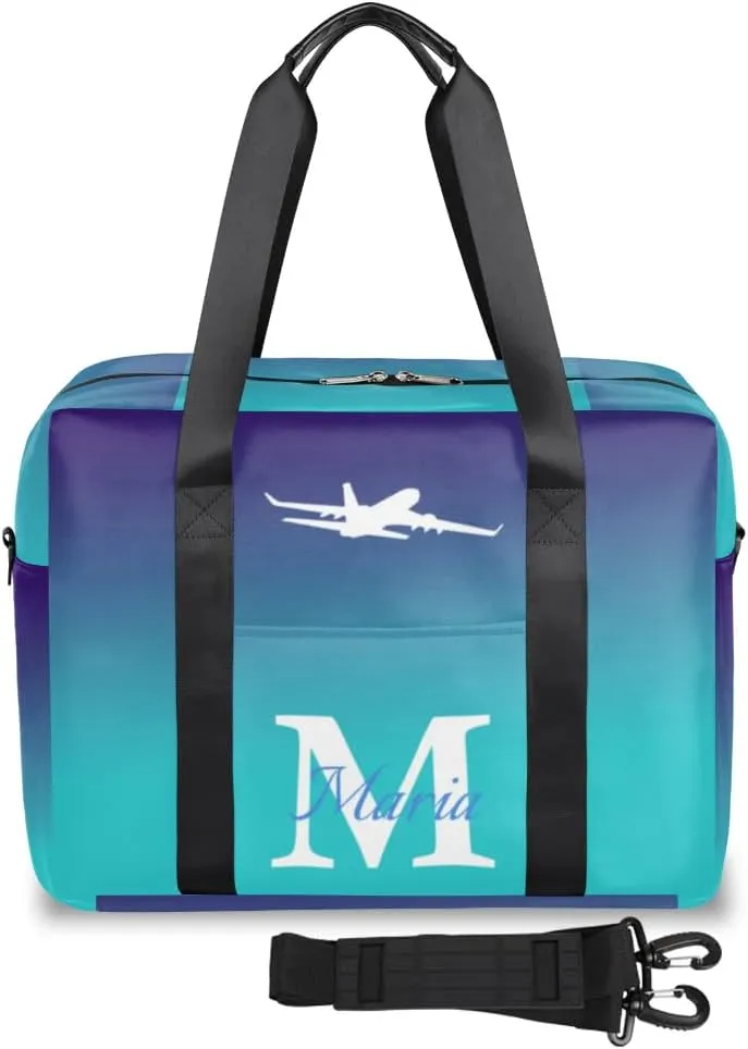 Personalized Travel Duffel Bag with Name - Custom Letter Oxford Cloth Gym Bag ，Sport Bag Weekender Overnight Bag for Traveling for Women Men Gift for Festival Style 3