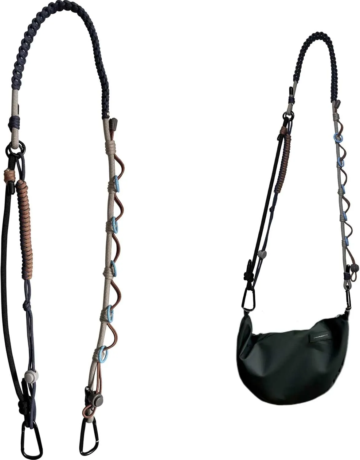 Phone Strap Purse Strap Replacement Adjustable Paracord Woven Bag Strap for Bag Camera Handbag with Water Bottle Holder