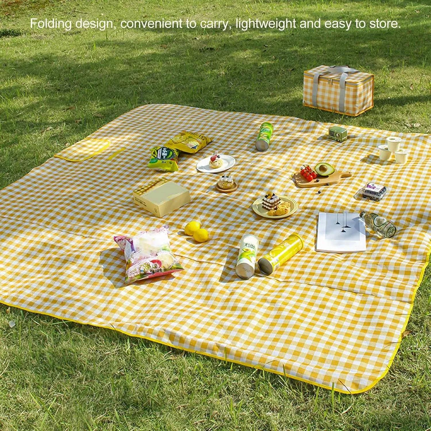 Picnic Blanket Mat Camping Picnic Blanket Picnic Oxford Cloth Mat Outdoor Traveling Blanket Picnic Thicken Mat Camping Picnic Blanket for Open Air Concerts (150x200cm / 59.1x78.7in)