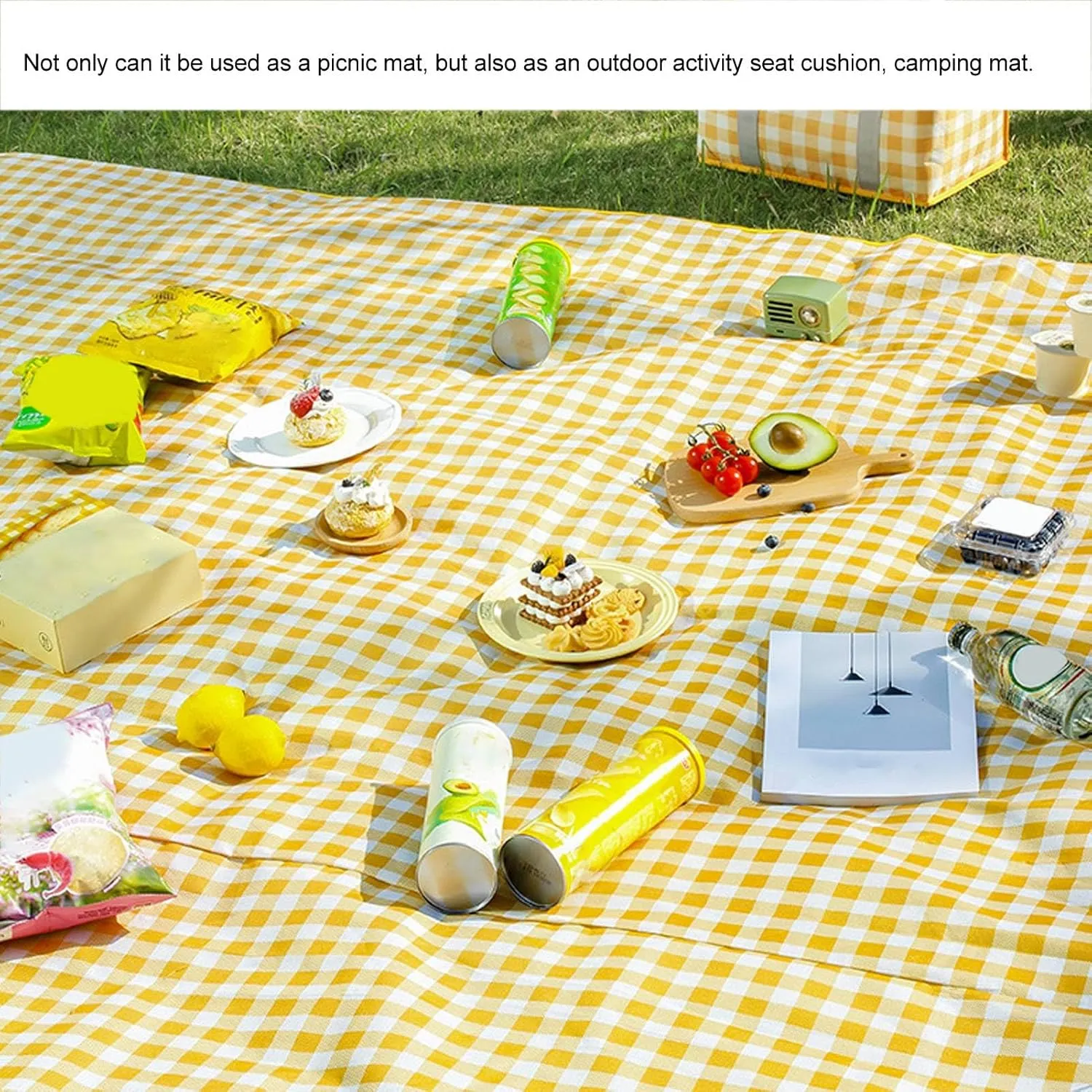 Picnic Blanket Mat Camping Picnic Blanket Picnic Oxford Cloth Mat Outdoor Traveling Blanket Picnic Thicken Mat Camping Picnic Blanket for Open Air Concerts (150x200cm / 59.1x78.7in)