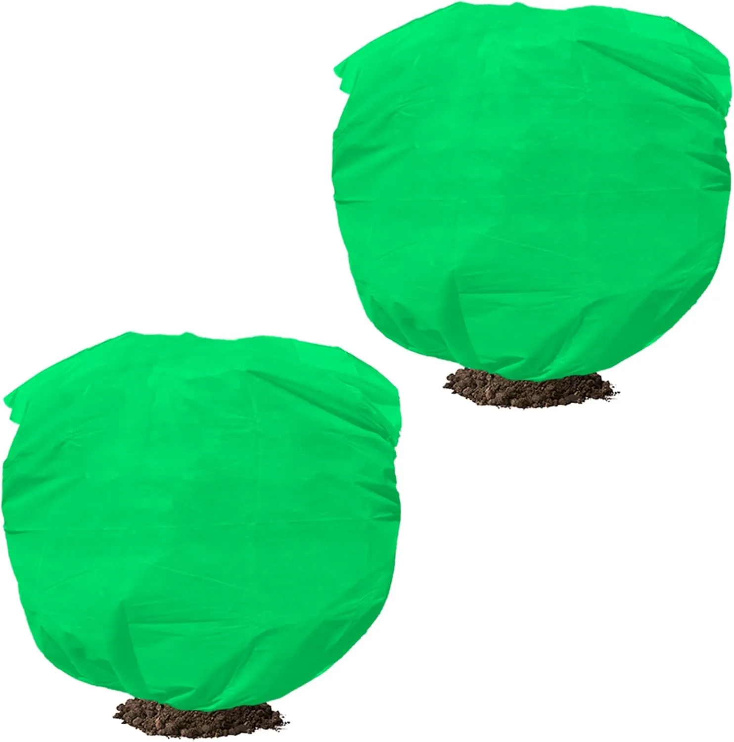 Plant Covers Frost Protection Bag Large Size Winter Drawstring Plant Covers Winter Reusable Plants Jacket for Fruit Tree Shrub Potted Plants (2 Pack 40'' x 40'')