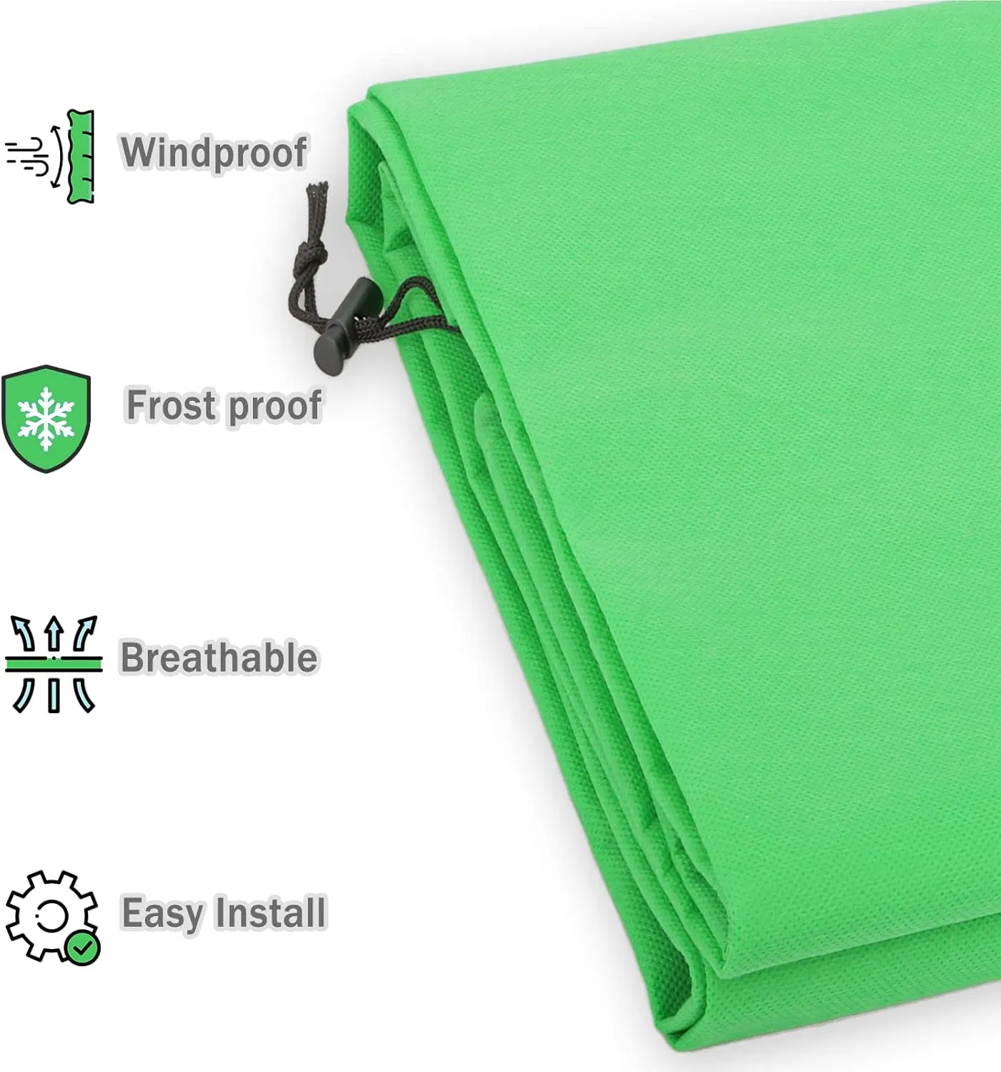 Plant Covers Frost Protection Bag Large Size Winter Drawstring Plant Covers Winter Reusable Plants Jacket for Fruit Tree Shrub Potted Plants (2 Pack 40'' x 40'')