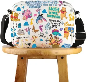 POFULL Cartoon Bear Gift Cartoon Animals Lover Gift Bear Donkey Tiger Pig Crossbody Bag