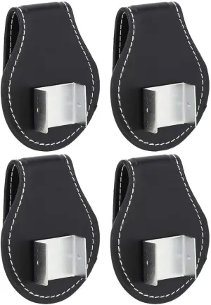 Pool Cue Chalk Holder 4PCS Portable Cue Chalk Case Chalk Pouch Bag with Clip for Snooker Tool Accessory