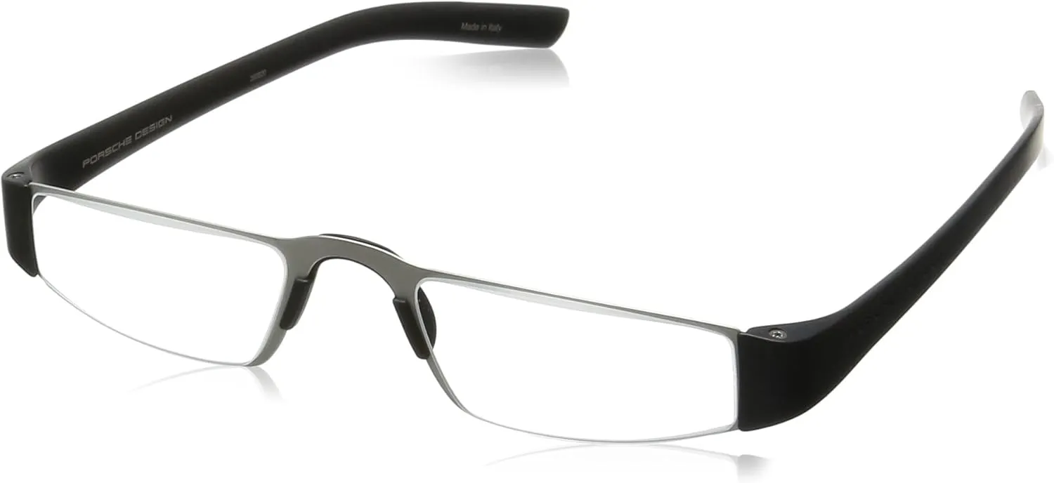Porsche Design Men's Eyeglasses P'8801 P8801 A Black Reading Glasses 48MM  2.00