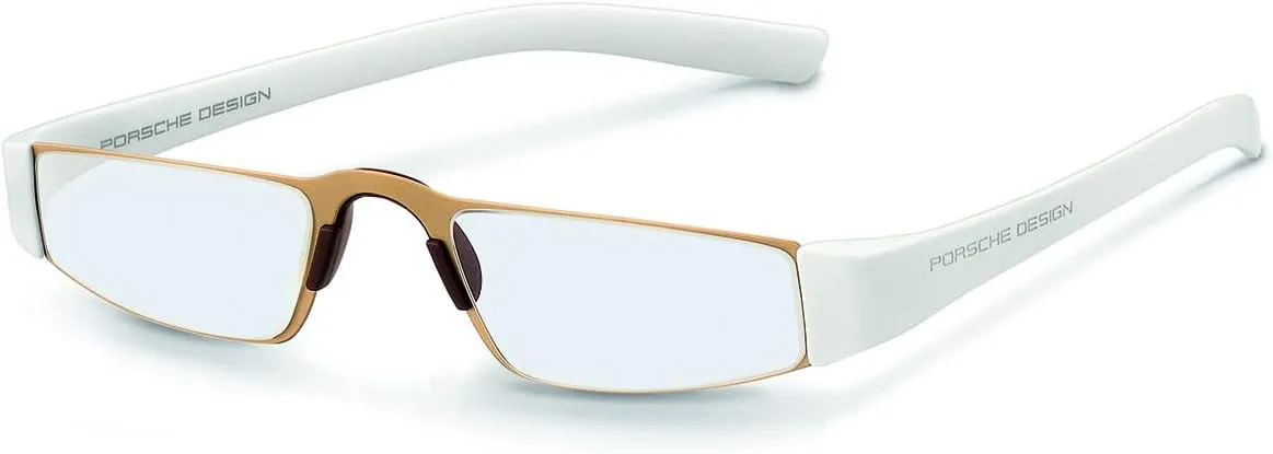 Porsche Design P8801 Iconic Reading glasses (C - Gold , White, 2.5, multiplier_x)